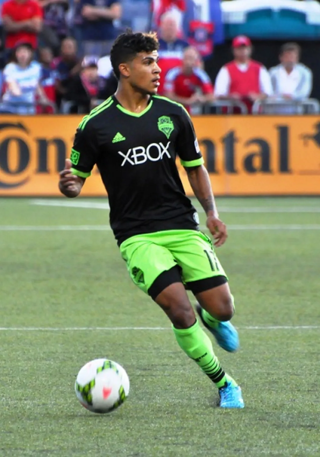 DeAndre Yedlin on the field for the United States